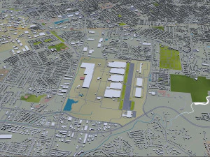 Louisville kentucky city usa 80km 3D Model