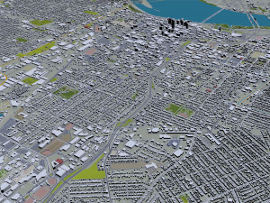 Louisville kentucky city usa 80km 3Dモデル
