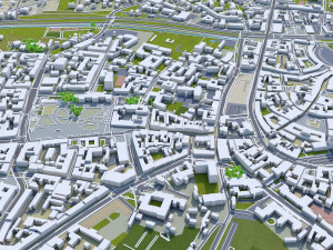 Lublin city poland 40km 3Dモデル