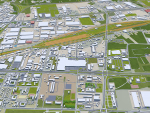 Lublin city poland 40km 3Dモデル