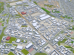 Lublin city poland 40km 3Dモデル