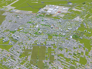 Lublin city poland 40km 3Dモデル