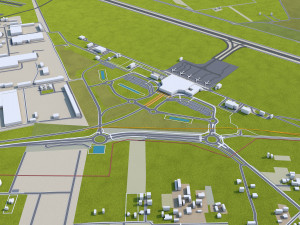 Lublin city poland 40km 3Dモデル