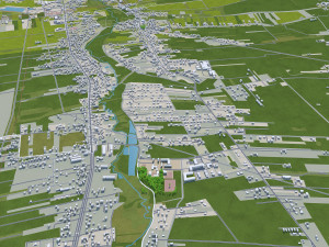 Lublin city poland 40km 3Dモデル