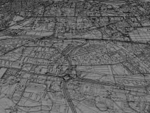 Lublin city poland 40km 3Dモデル