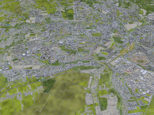 Lublin city poland 40km 3Dモデル