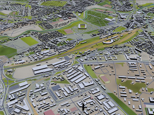 Lublin city poland 40km 3Dモデル