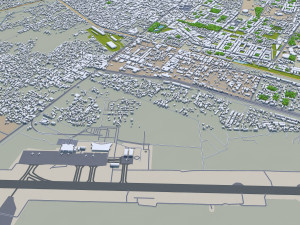 Lucknow city india 50km Modelo 3D