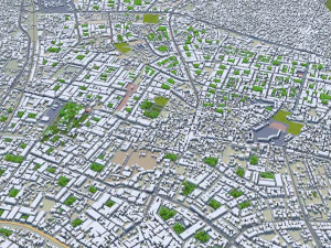 Lucknow city india 50km 3D Model