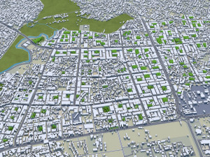 Lucknow city india 50km Modelo 3D