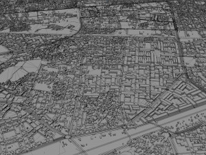 Lucknow city india 50km Modelo 3D