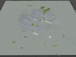 Lucknow city india 50km Modelo 3D