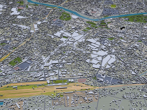 Lucknow city india 50km Modelo 3D
