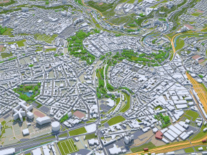 Luxembourg city country 140 km Modelo 3D