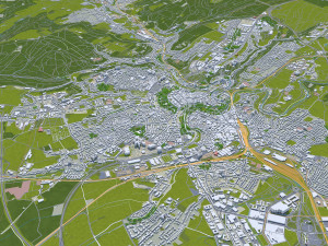 Luxembourg city country 140 km Modelo 3D