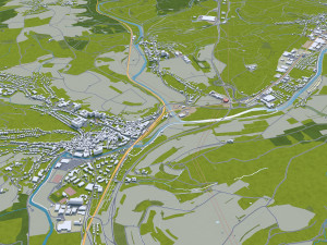 Luxembourg city country 140 km Modelo 3D