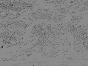 Luxembourg city country 140 km 3D Model