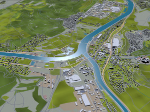 Luxembourg city country 140 km Modelo 3D