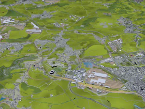 Luxembourg city country 140 km 3D Model