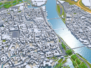 Maastricht city netherlands 50km Modello 3D