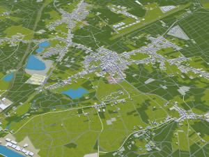 Maastricht city netherlands 50km Modello 3D