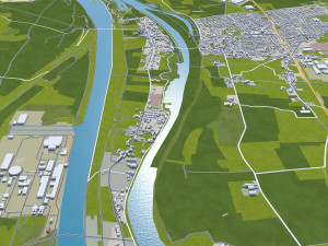 Maastricht city netherlands 50km Modello 3D