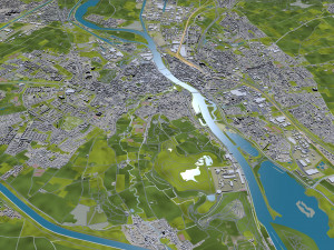 Maastricht city netherlands 50km Modello 3D