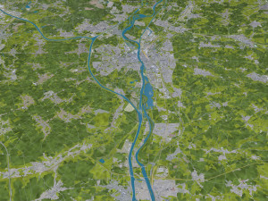 Maastricht city netherlands 50km Modello 3D