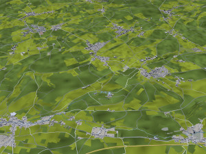 Maastricht city netherlands 50km Modello 3D