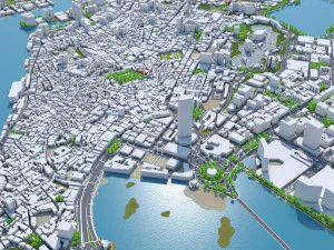 Macau city china 30km 3D Model