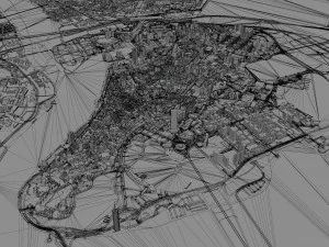Macau city china 30km 3D Model