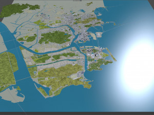 Macau city china 30km 3D 模型