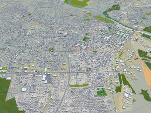 Macon city georgia usa 50km 3D 모델