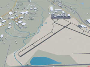 Macon city georgia usa 50km 3D 모델