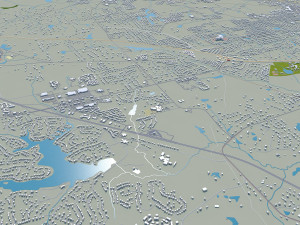 Macon city georgia usa 50km 3D 모델