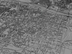 Macon city georgia usa 50km 3D 모델