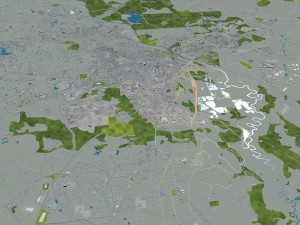 Macon city georgia usa 50km 3D 모델