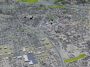 Macon city georgia usa 50km 3D 모델