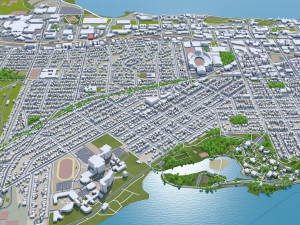 Madison city wisconsin 60km 3D-Modell