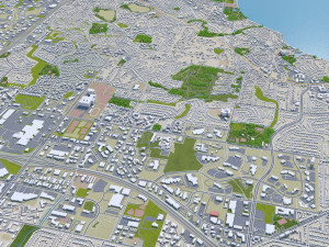 Madison city wisconsin 60km 3D-Modell