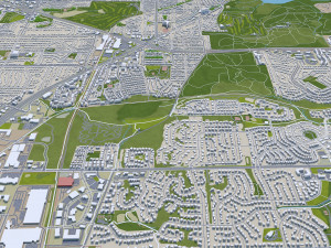 Madison city wisconsin 60km 3D-Modell