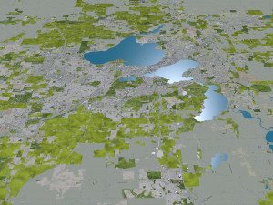 Madison city wisconsin 60km 3D-Modell