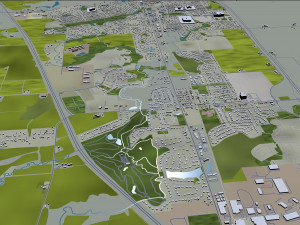 Madison city wisconsin 60km 3D-Modell