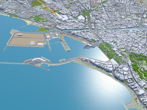 Malaga city spain 70km 3D Model