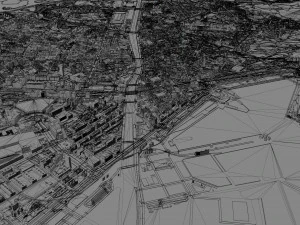 Malaga city spain 70km 3D Model