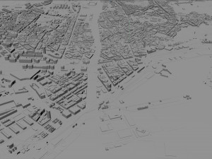 Malaga city spain 70km 3D Model