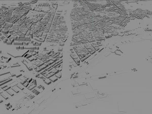 Malaga city spain 70km 3D Model