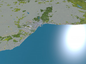 Malaga city spain 70km 3D Model