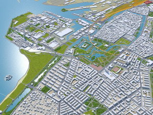 Malmo city sweden 40km Modelo 3D