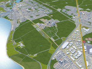 Malmo city sweden 40km Modelo 3D
